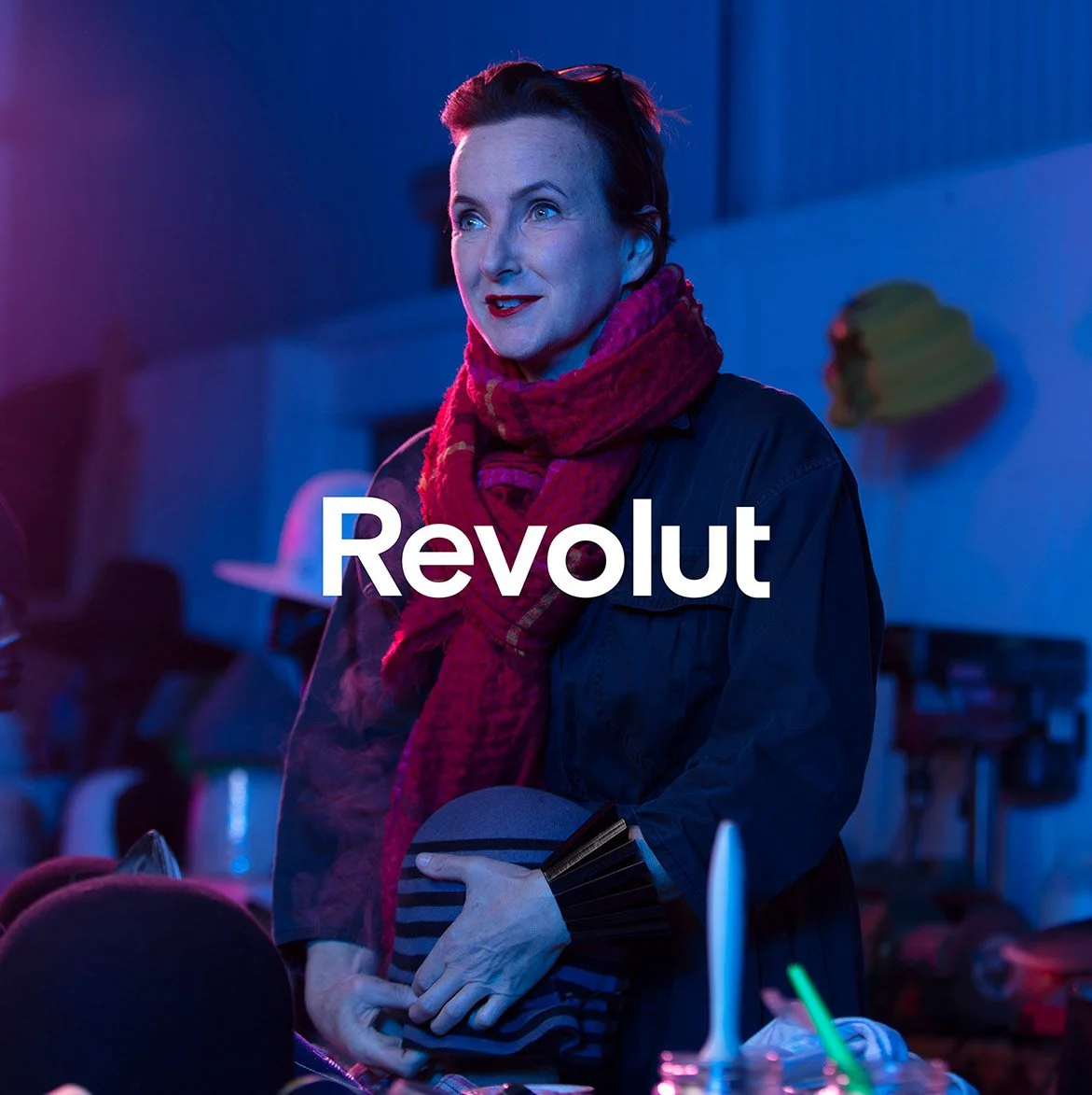Corporate headshots of Revolut team at London headquarters