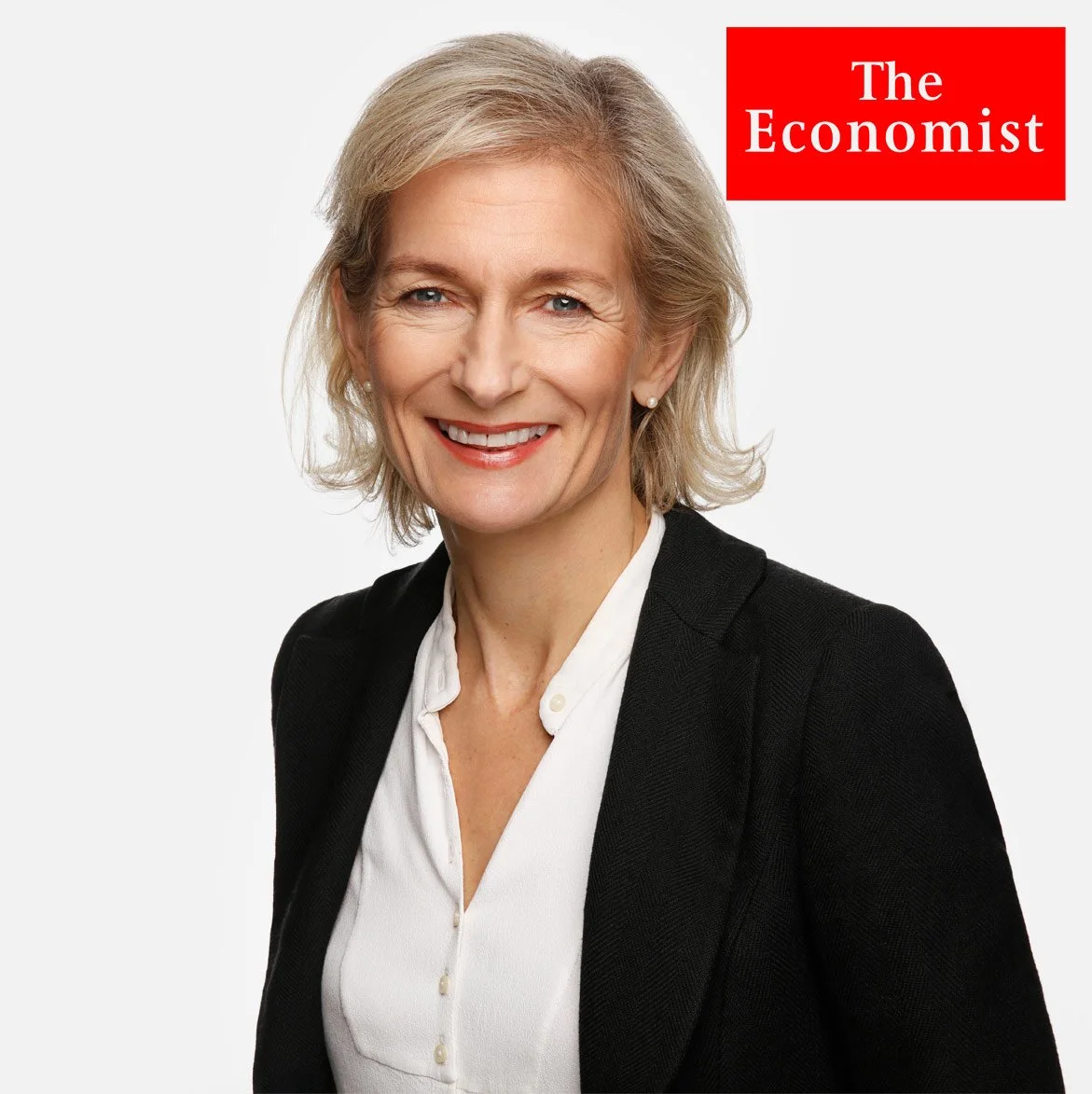 Corporate headshot of The Economist executive in London office