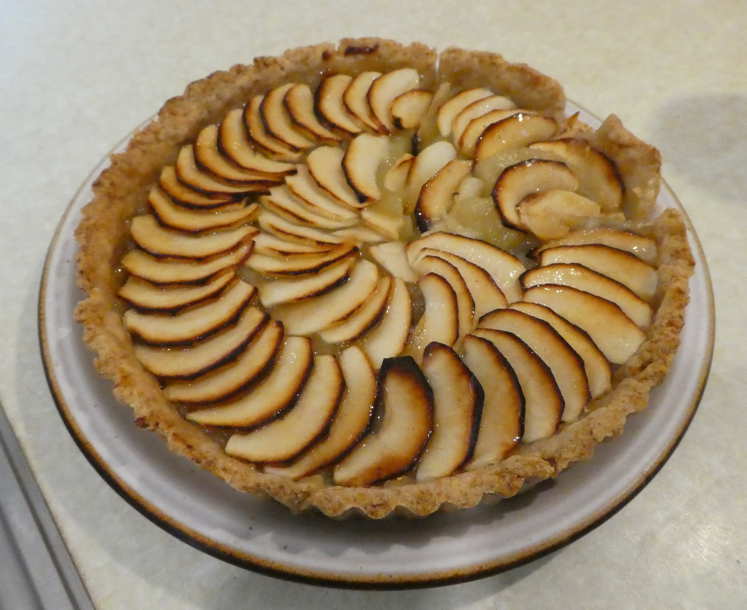 Glazed Apple Flan - overall cookery winner