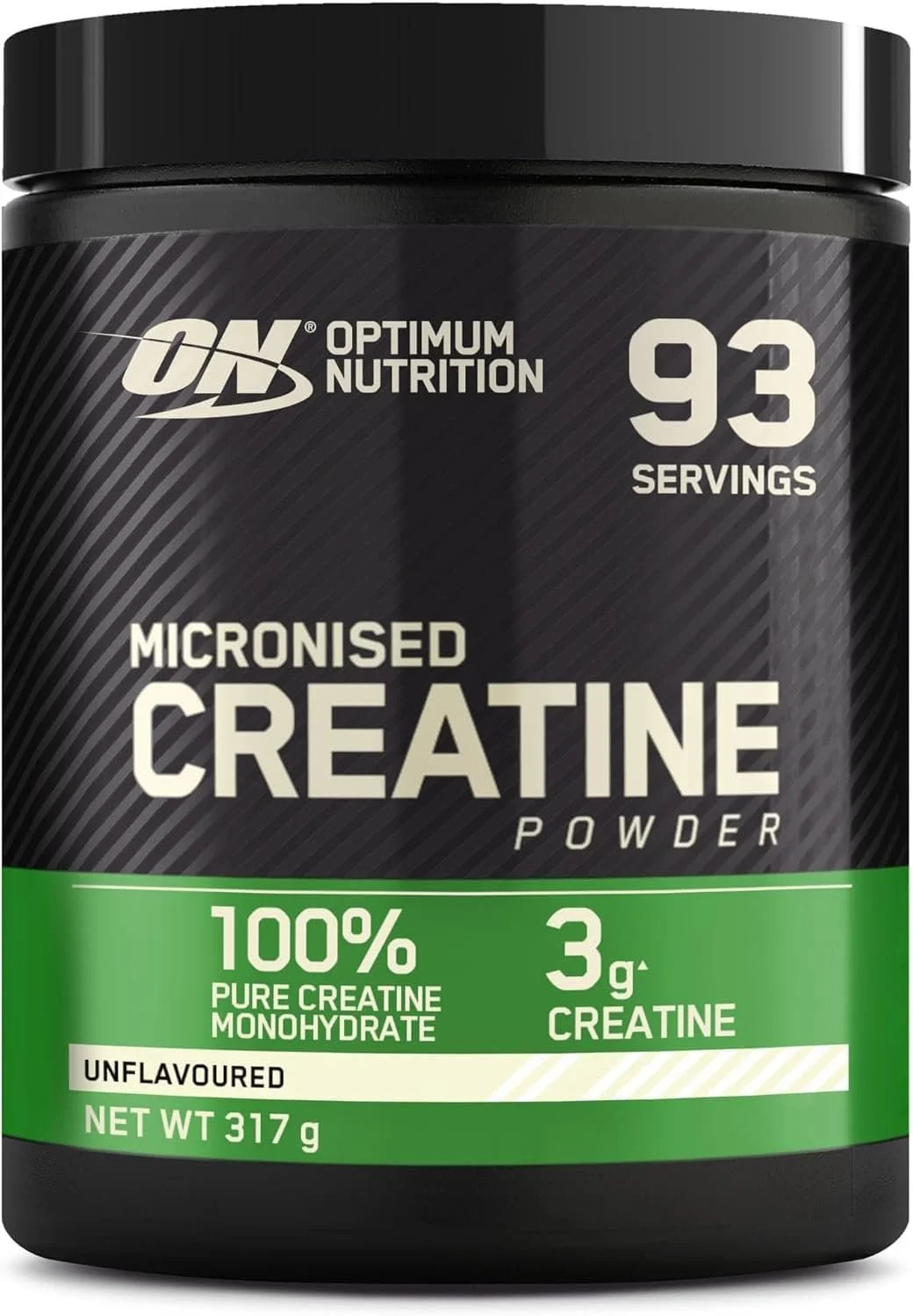Optimum Nutrition micronised creatine monohydrate powder unflavoured pure performance