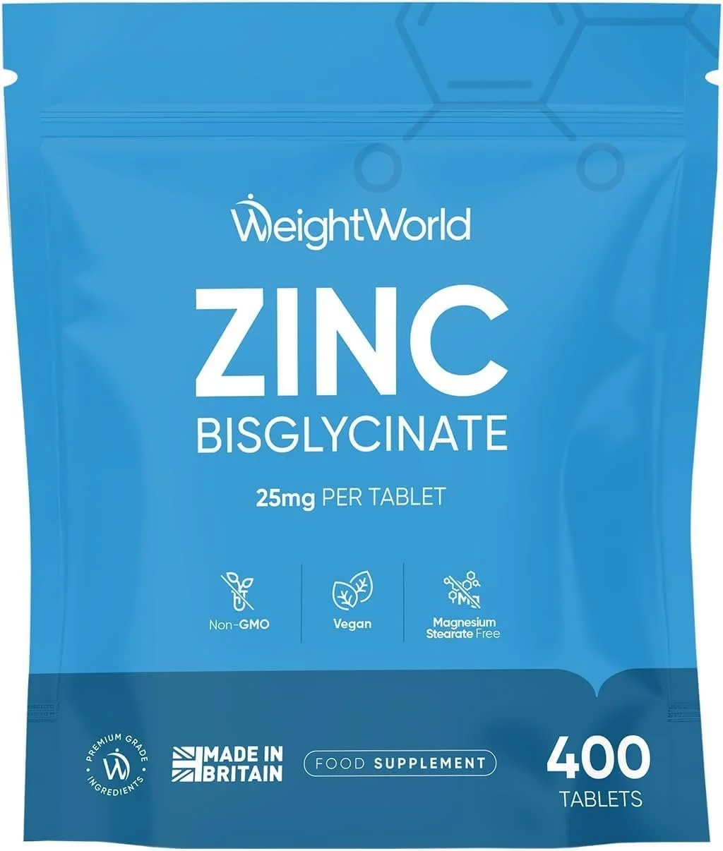 Bulk zinc bisglycinate capsules 5-alpha-reductase inhibition acne DHT androgen-sensitive