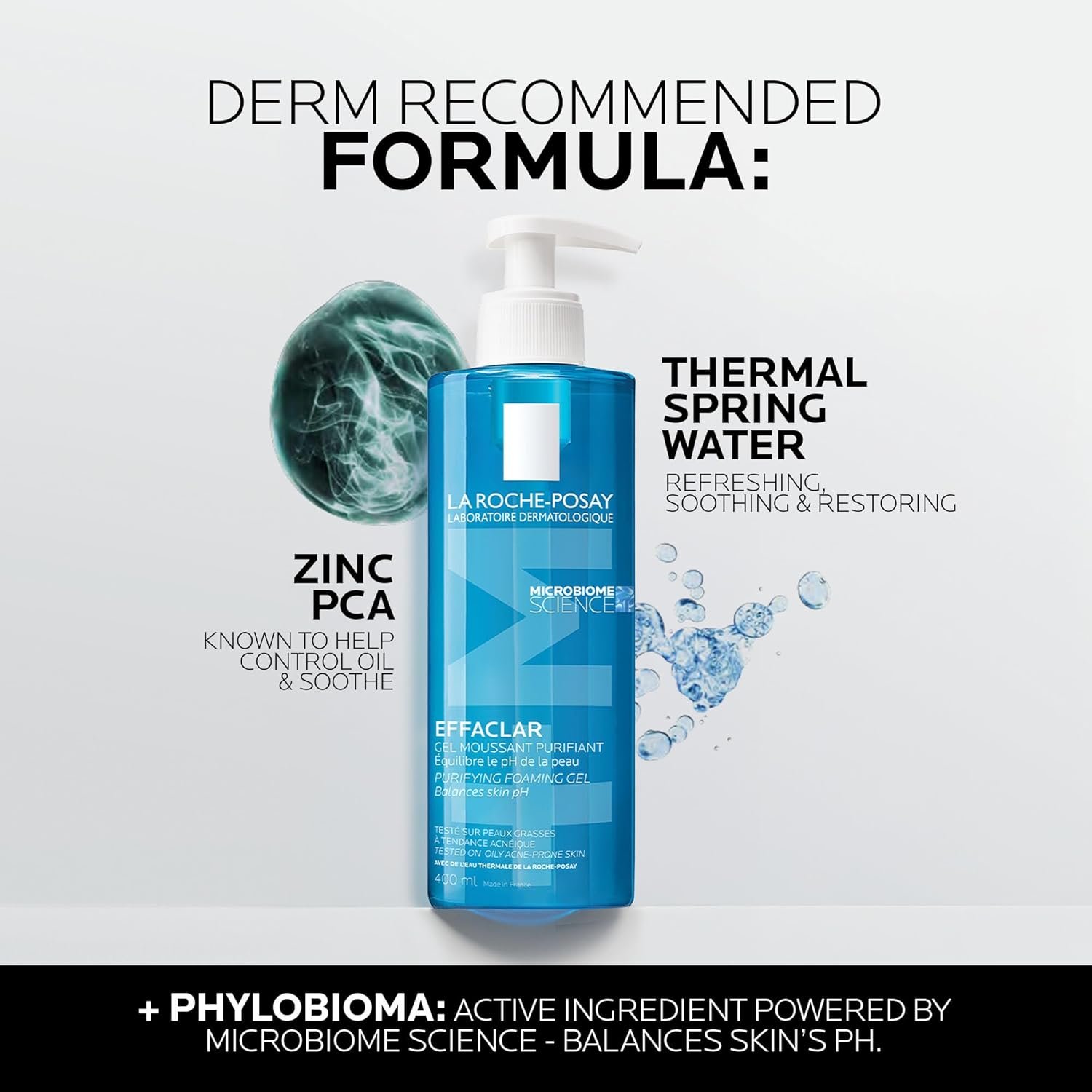 acne skincare foaming gel cleanser