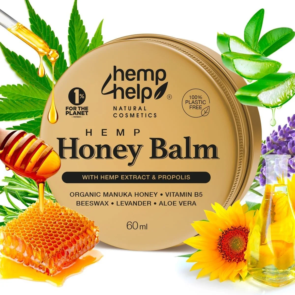 honey eczema psoriasis hemp balm
