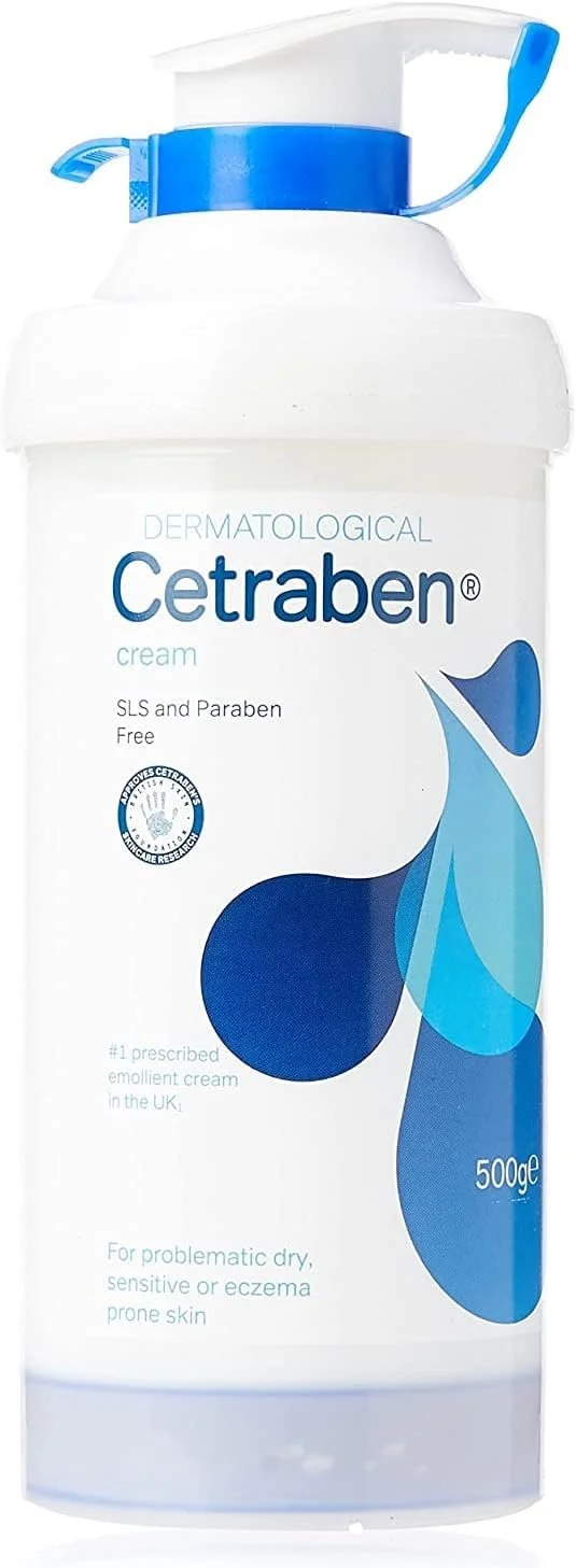 Cetraben fragrance-free emollient cream pump eczema barrier support daily use