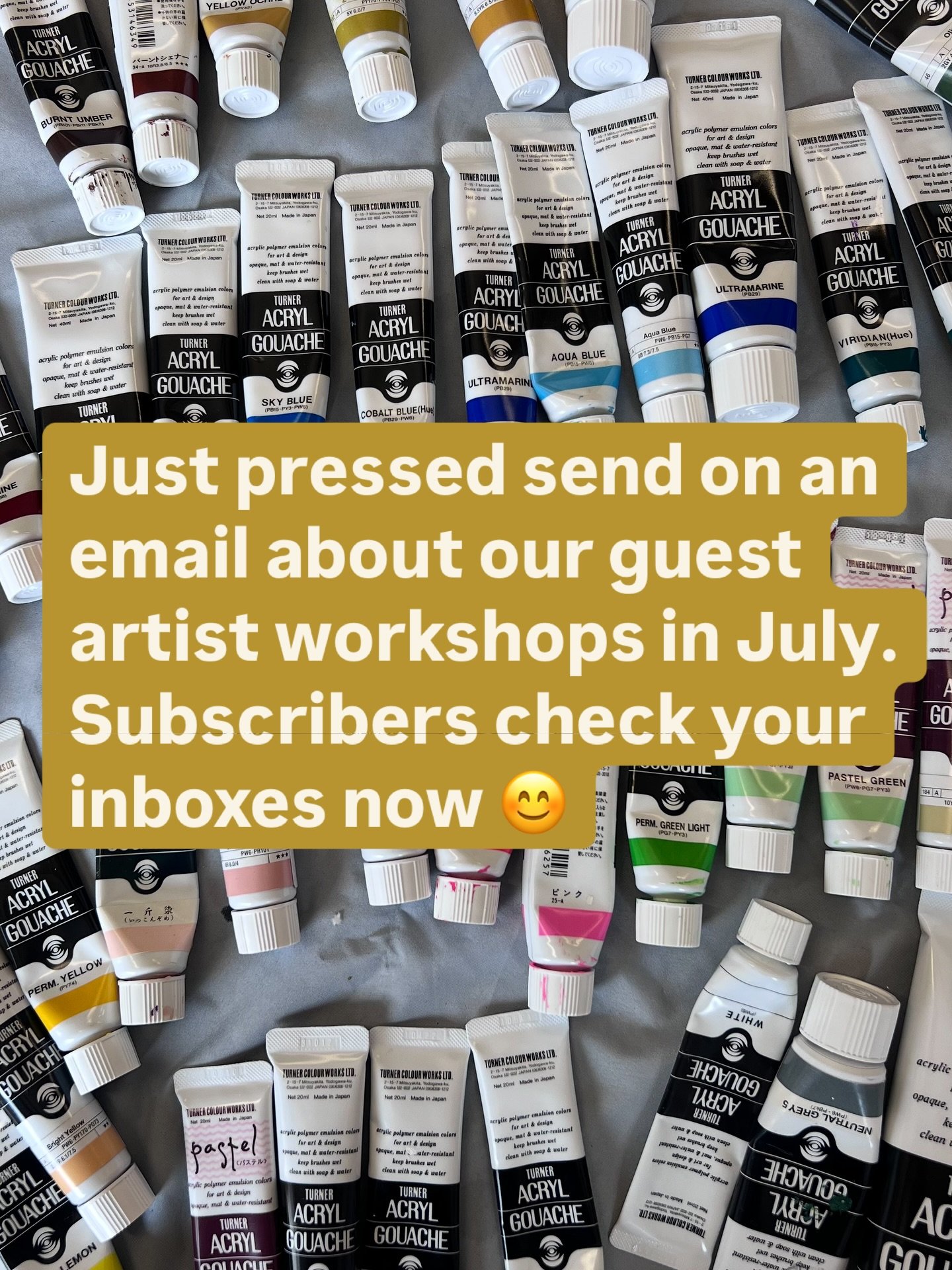 We&rsquo;ve just dropped into your inbox! 🎉 July&rsquo;s guest artist workshops are live &mdash; don&rsquo;t miss out! 

If you&rsquo;re not on our mailing list, hit the link in our bio to subscribe now. 

Kids&rsquo; holiday workshops are loading n