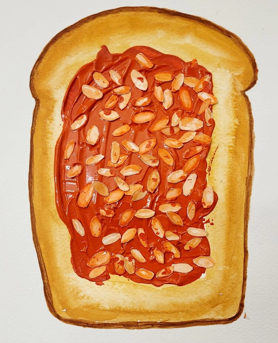 What do you like on your toast?

@katebroadhurststudio groups painted their favourite toast toppings last week&hellip;
Beans. Smoked salmon. Eggs. Fruit. Avocado.
A whole gallery of breakfast joy.

So tell me what lands on your toast on a Monday morn