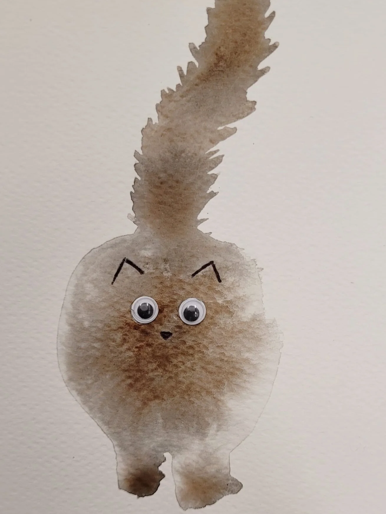 Everything is better with googly eyes 👀

Last week in @katebroadhurststudio &lsquo;s drawing &amp; watercolour classes, the artists took inspiration from the brilliant @kamweiatwork &hellip;think bold ink, characterful cats, and loads of personality