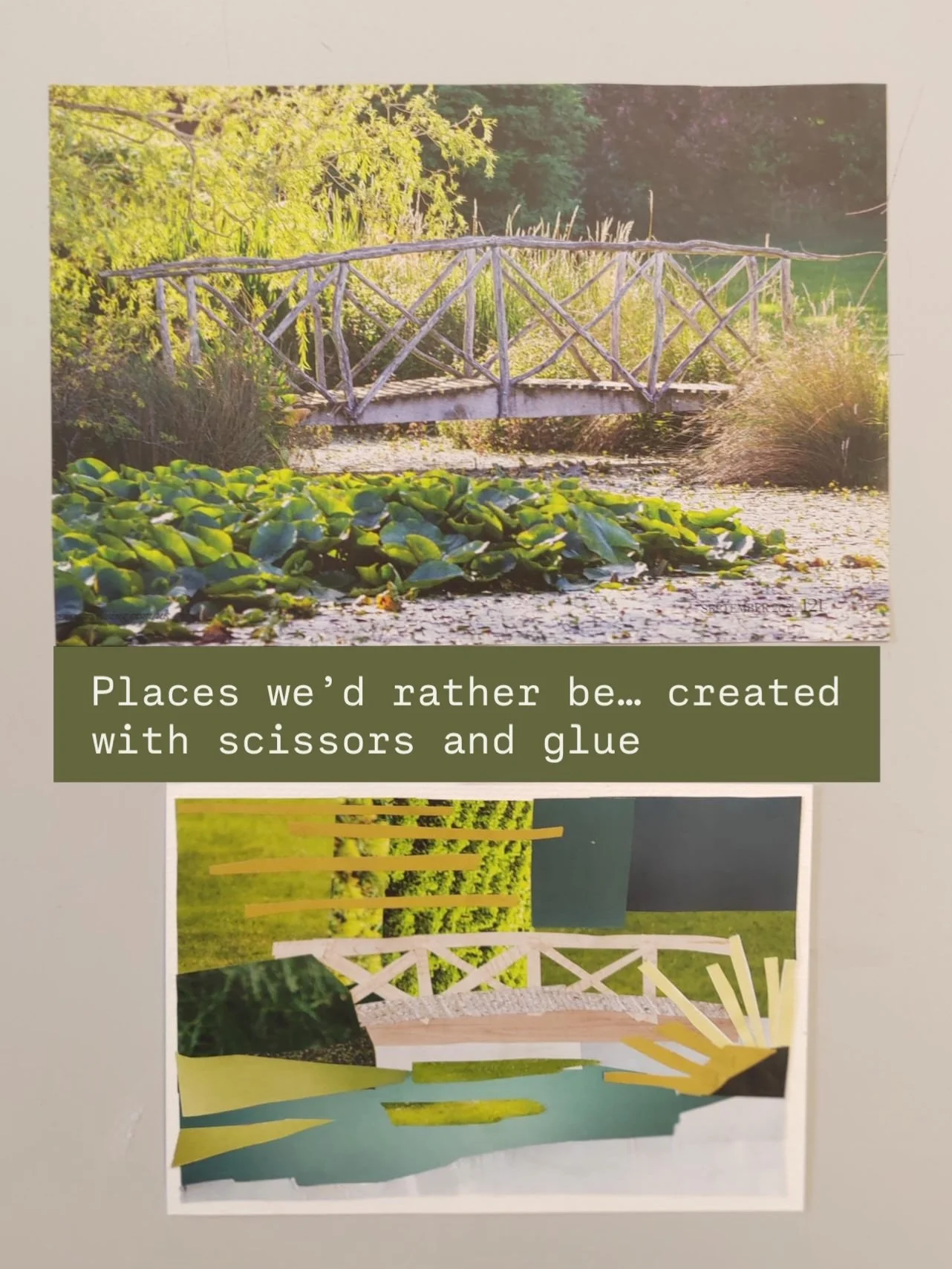 Sometimes the most powerful art techniques are the ones people underestimate.

Today in Creative Journaling with @creatorship.co.uk the artists used collage to create places to escape to. Tiny worlds built from ripped paper, colour, texture, shape an