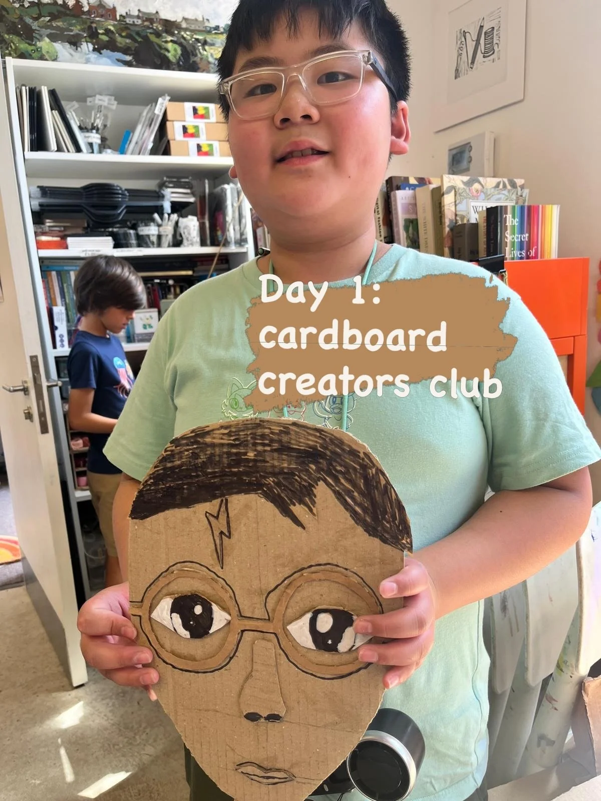 Day 1 of Cardboard Creators Club and they absolutely smashed it. Thanks to @emma_prentice_artist our wonderful holiday club tutor. 

The imagination in the studio today was incredible. Funny faces. Thoughtful faces. Wild hairstyles. Giant glasses. Ti