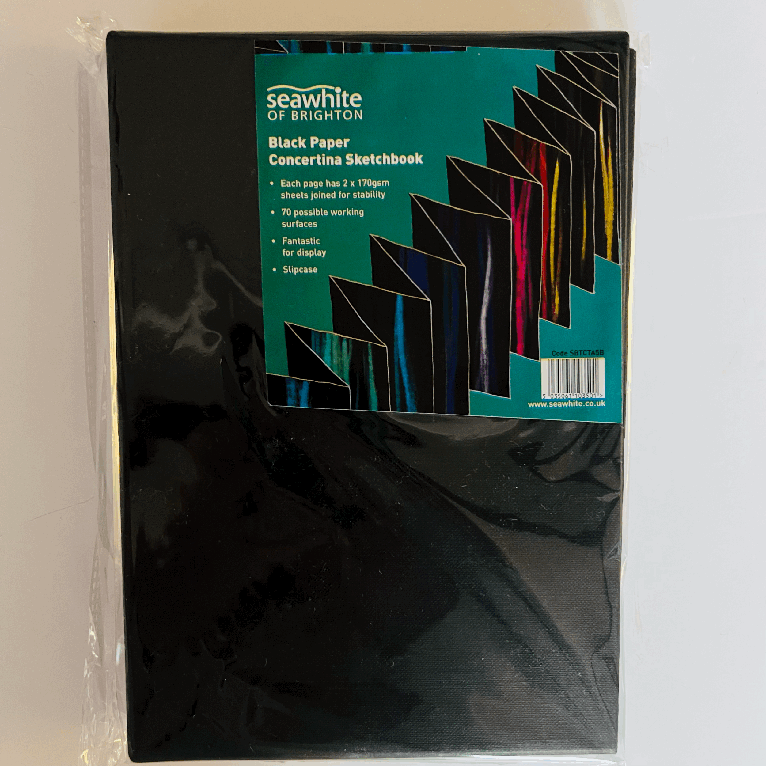 Black Paper Concertina Sketchbook