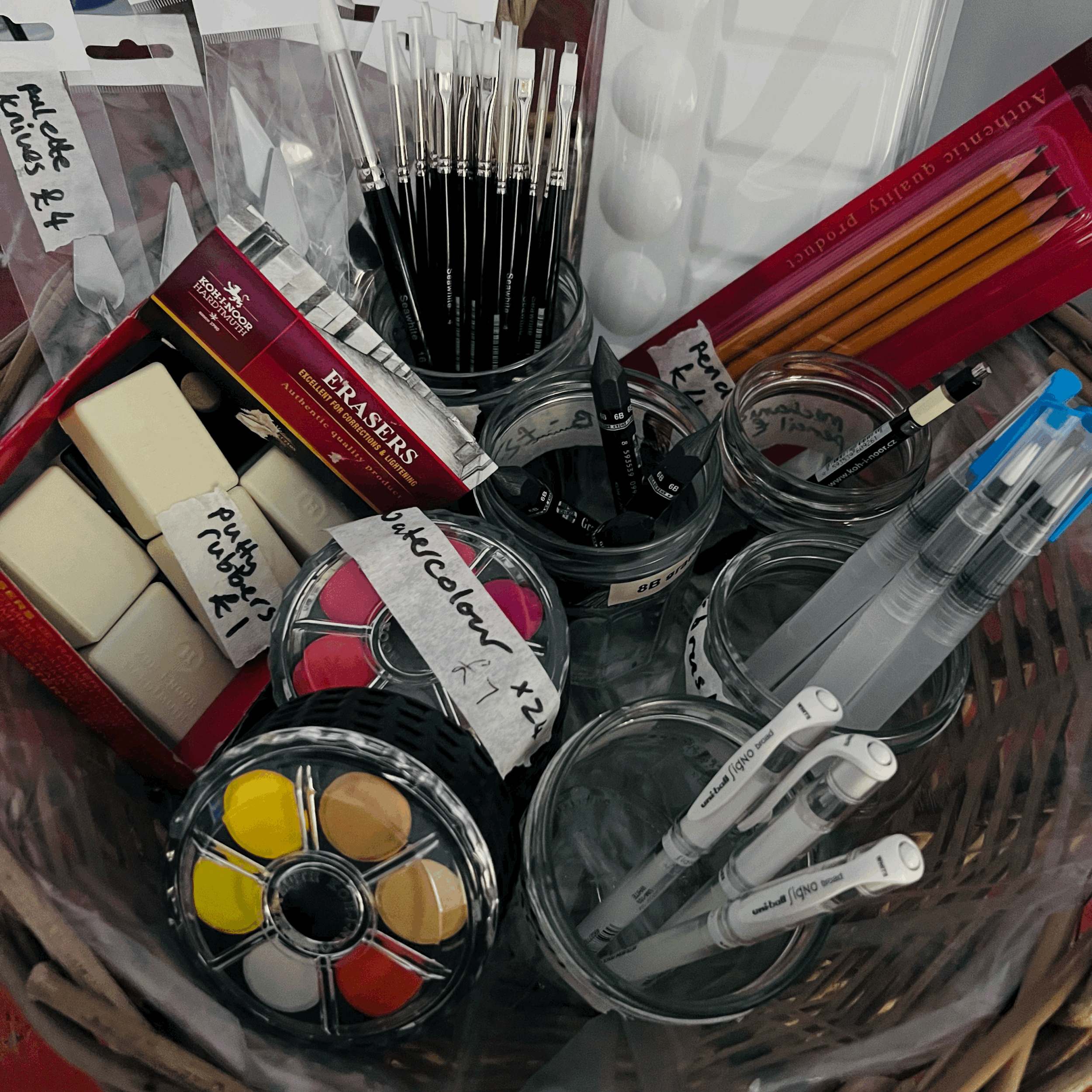 stocking fillers to browse in the studio