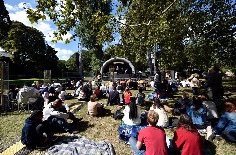 Main stage in St John's Gardens