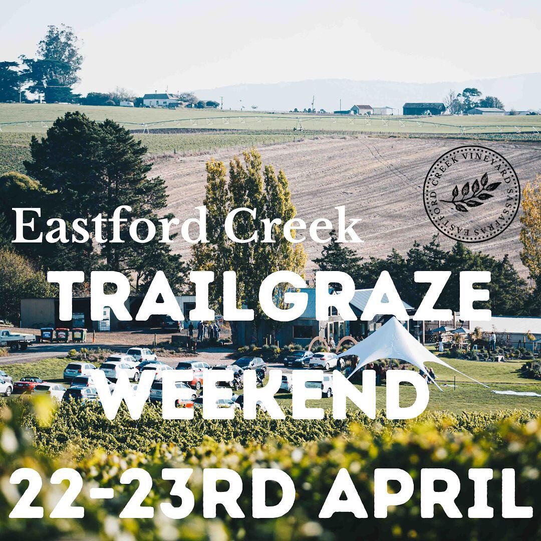 We&rsquo;re gearing up for a big TrailGraze weekend this year!  Our tours are once more available, but this year they include lunch as well. Visit https://www.eventbrite.com.au/o/eastford-creek-vineyard-44467618563 for tickets or search Eastford Cree