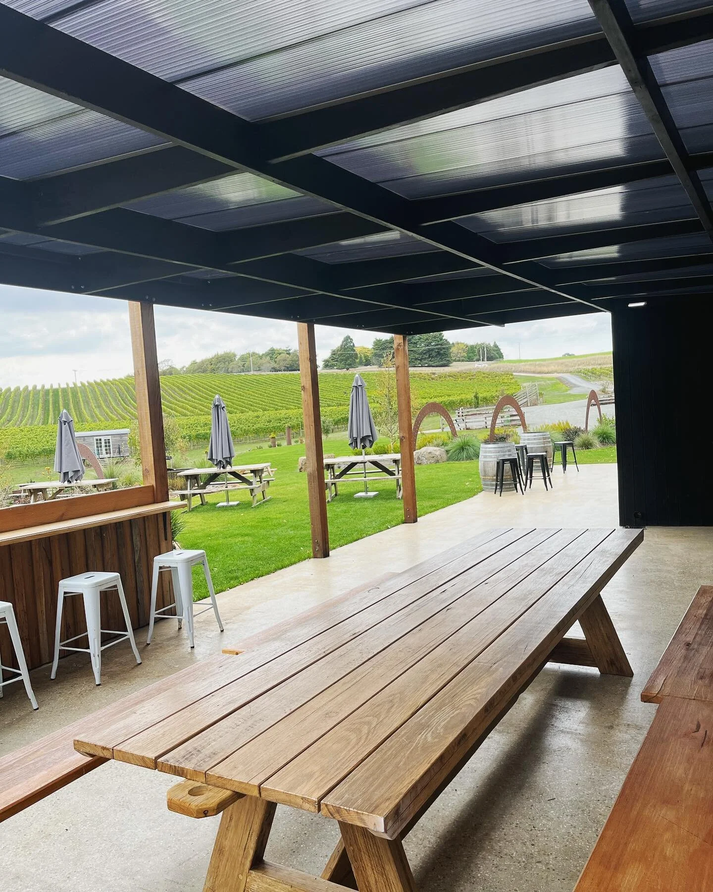 Worried about the weather for our Good Friday Wine Down? We’ve got you covered… literally! Our outdoor area is now sporting a brand new semi-transparent roof to keep away the rain! So we’ll still be open from 3pm tomorrow, inside o