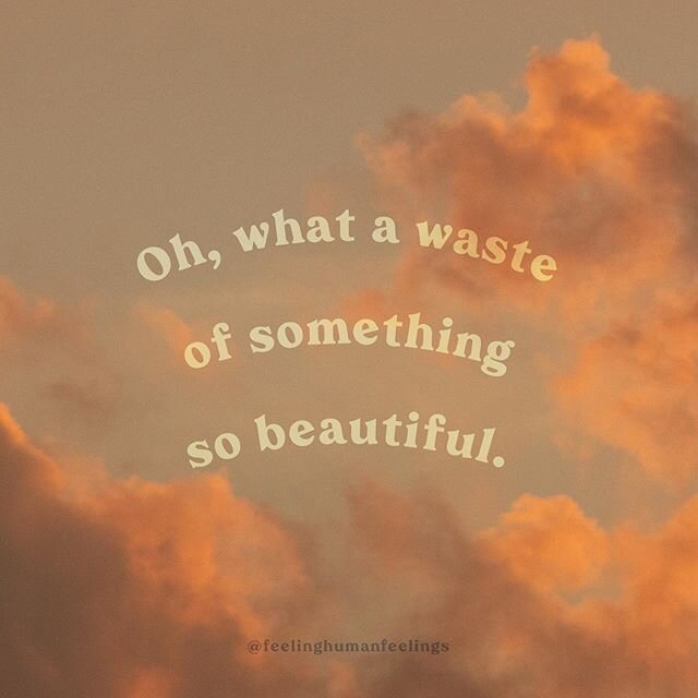 Oh, what a waste
of something so beautiful
Two souls reflected
Rippled
Imperfect
And ever so alike
It seemed
Ten steps back from the shore
Like a coward
And I heard
Each step
So loudly
Ten steps closer
Might have saved it
And ten forward I tried
Heel