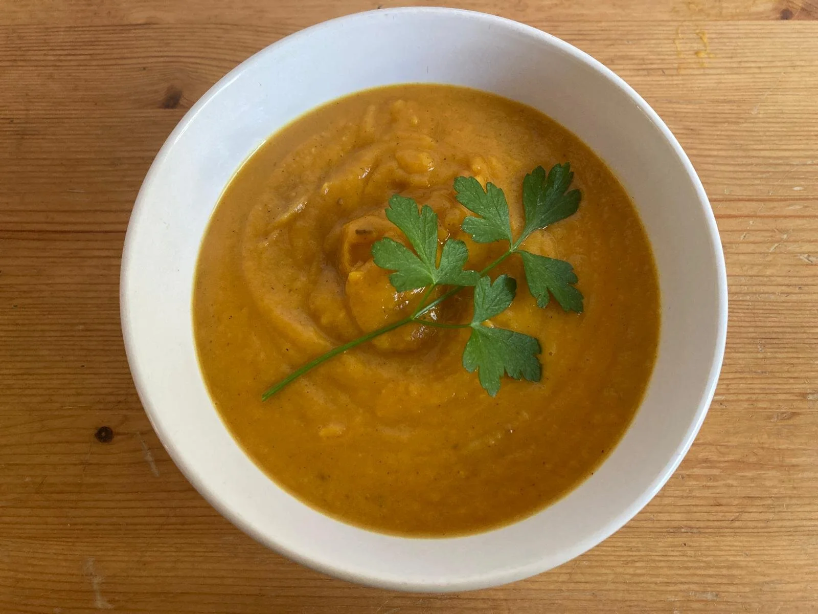 Easy Sweet Potato & Parsnip soup