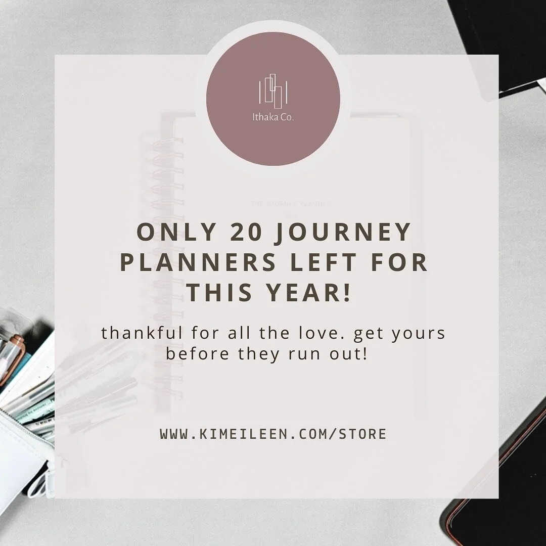 Taking our last batch of orders! Jump on it 🙌

#thejourneyplanner #ithakaco #2021planner