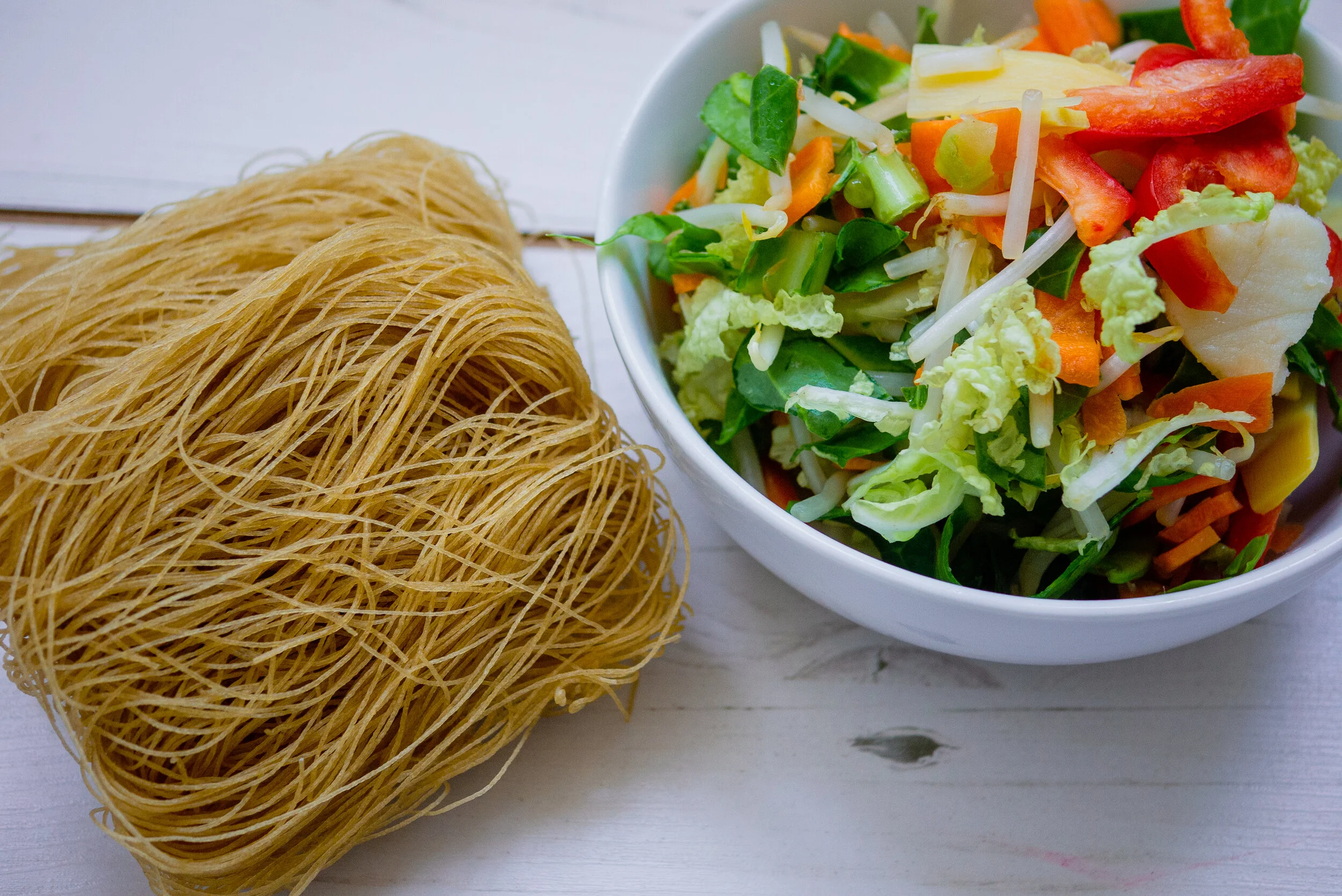 gluten free noodle soup by Kam Sokhi allergy chef