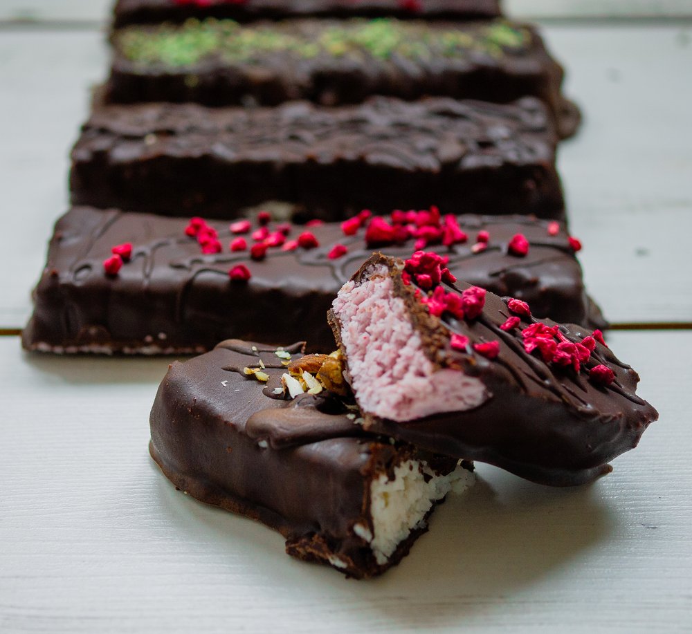 vegan bounty bars  by kam sokhi allergy chef