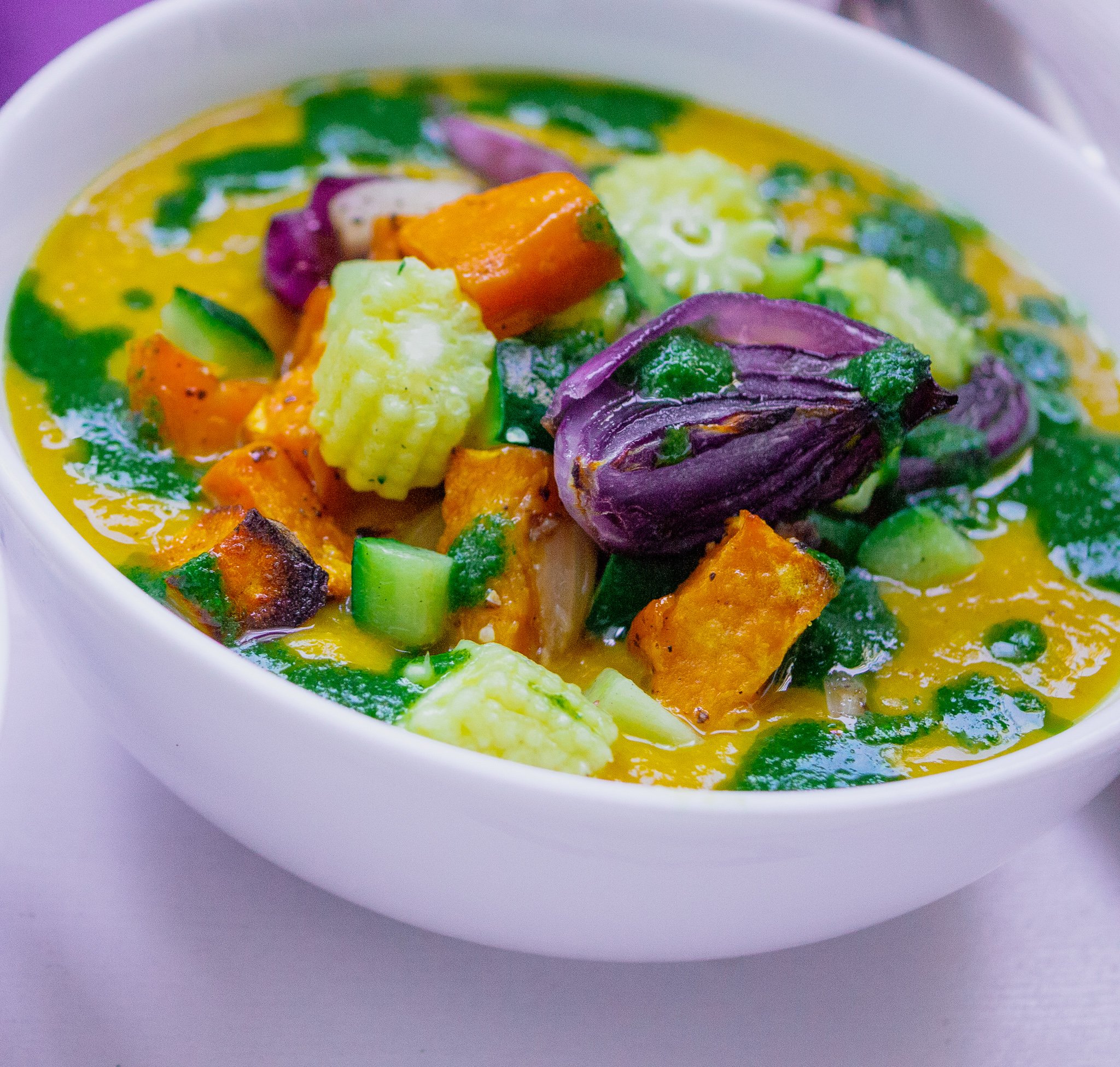 gluten and dairy free soup recipe by kam sokhi allergy chef