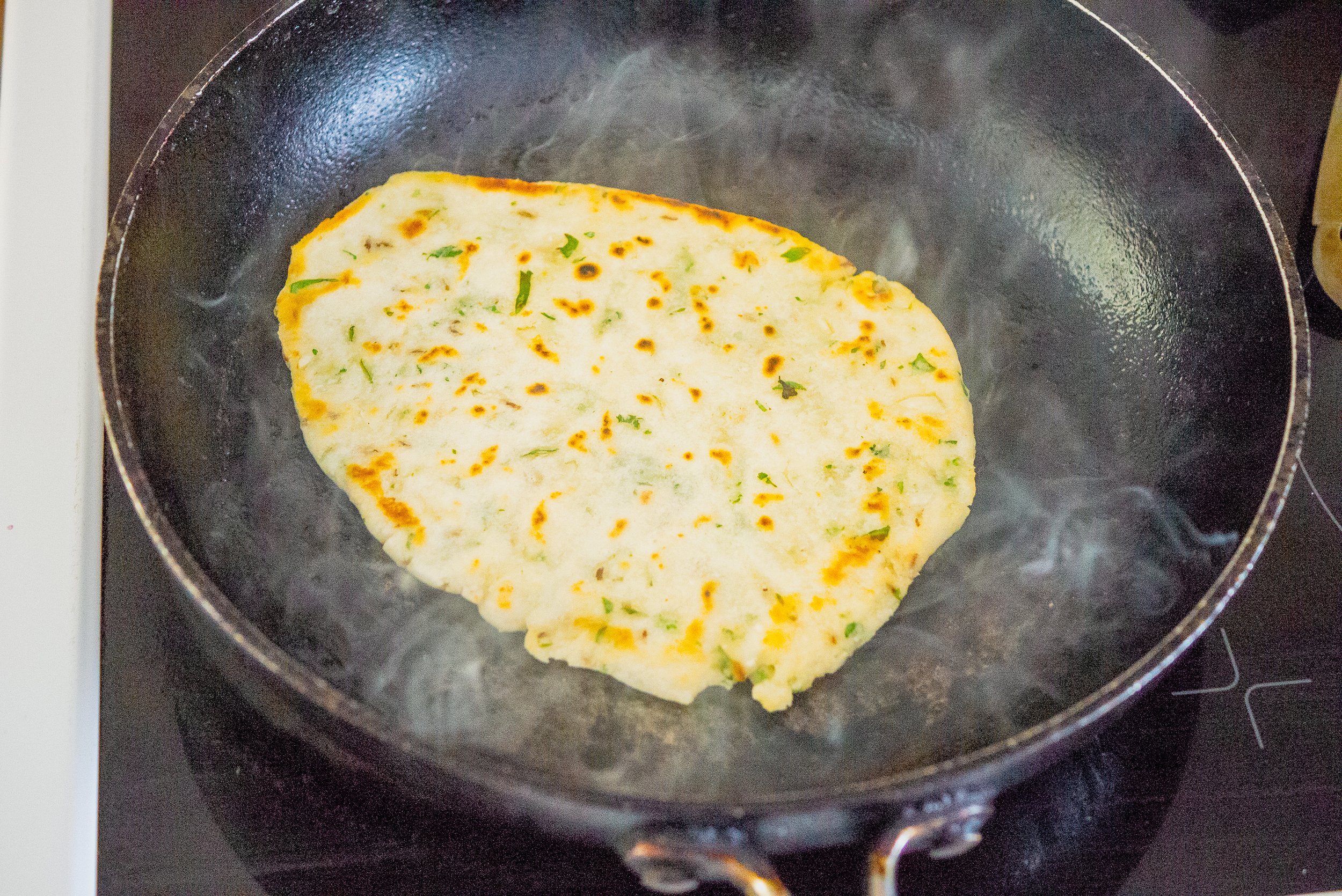 cooking naan bread kam sokhi allergy chef 