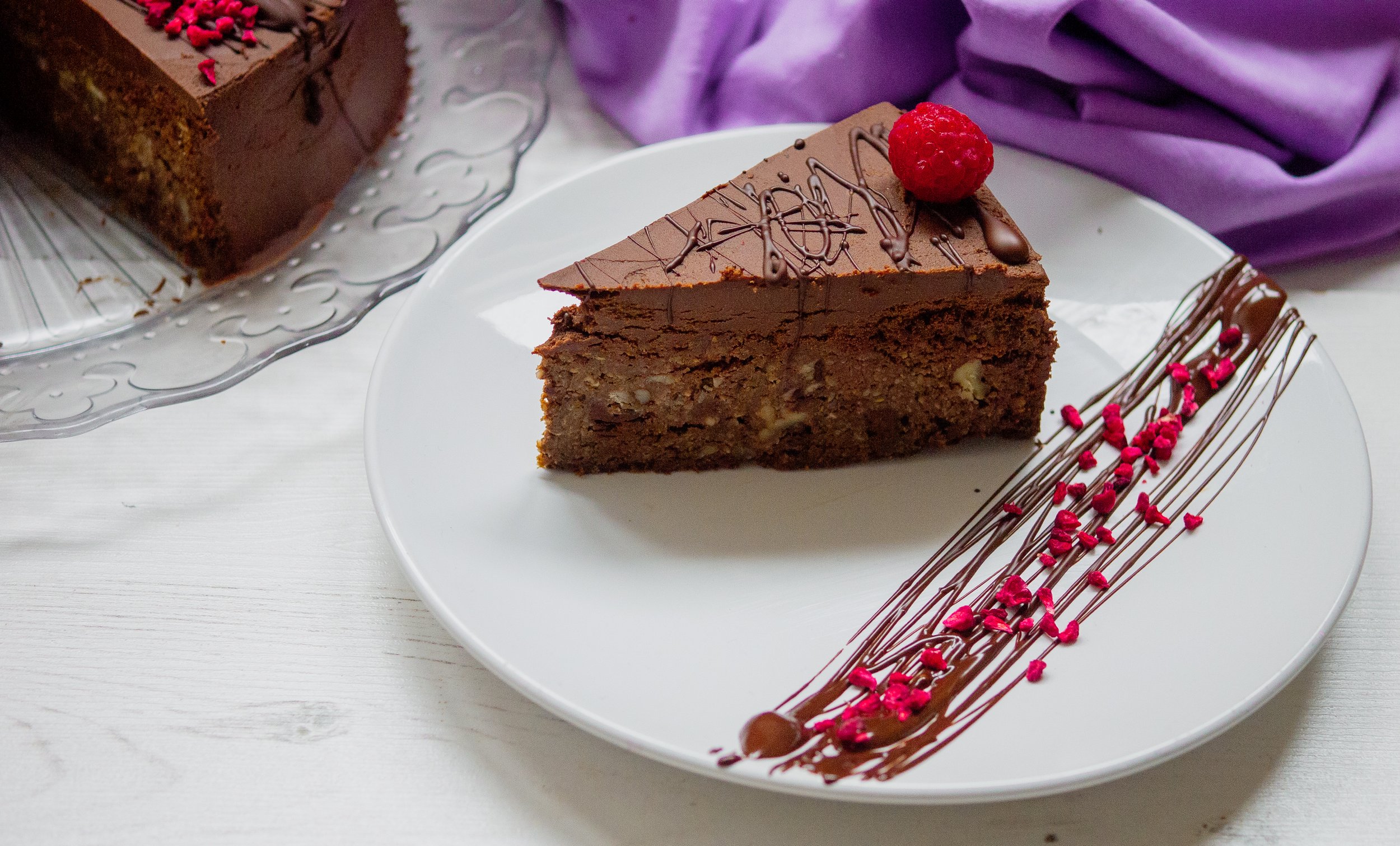 vegan and gluten free chocolate cake by kam sokhi allergy chef  