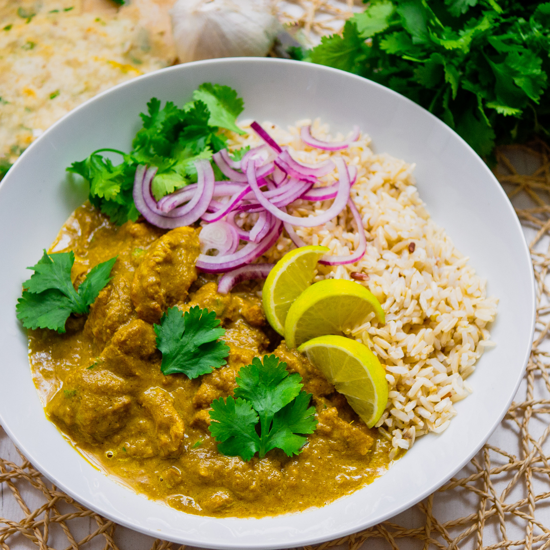 Tomato free chicken curry