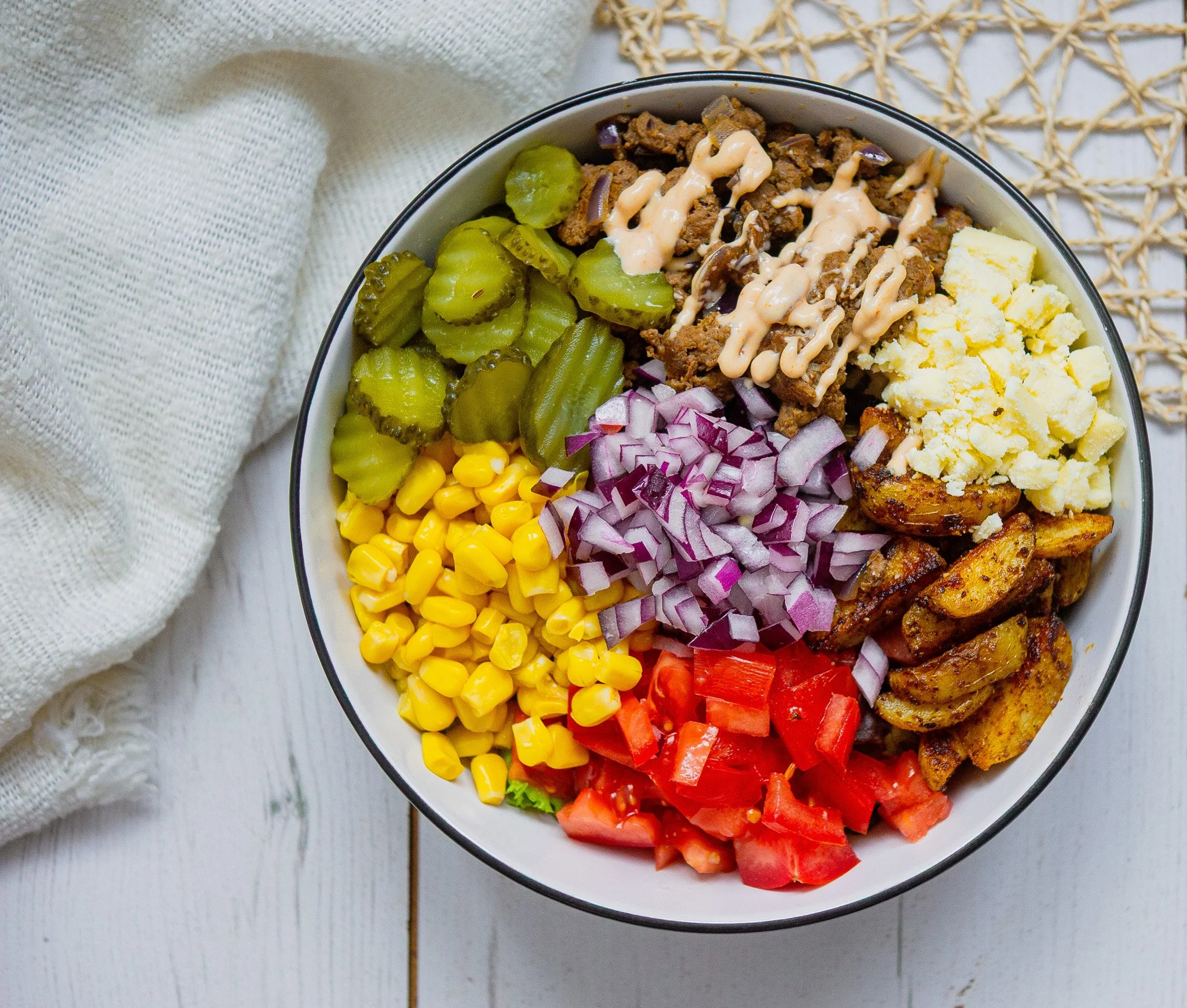 Loaded burger bowl recipe by kam sokhi allergy chef 