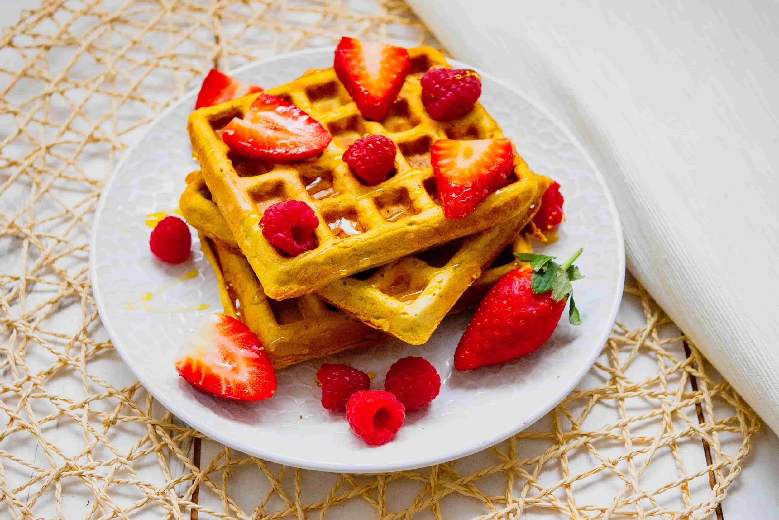 Gluten free berry waffles
