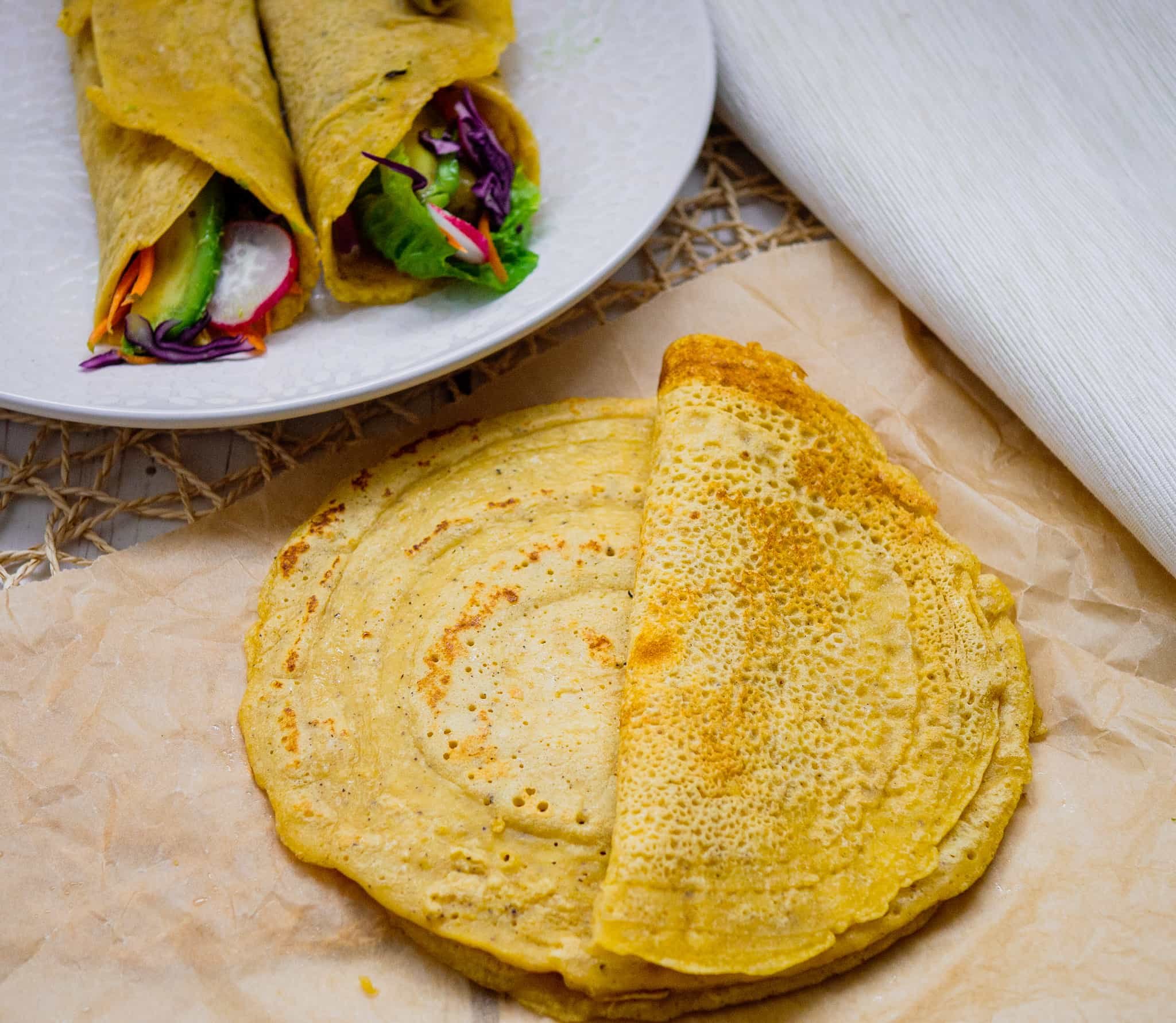 Chickpea wraps