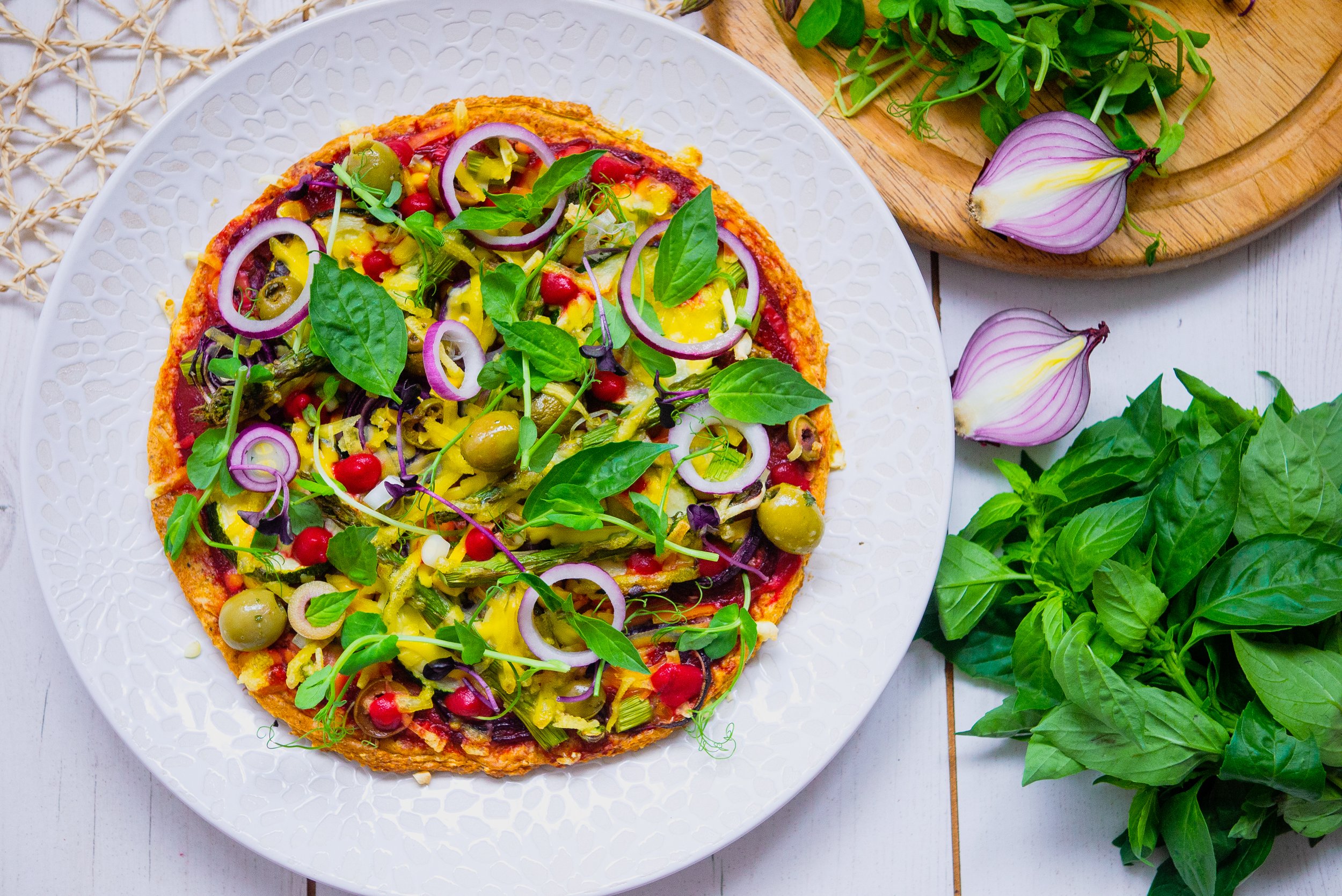 Tomato free pizza