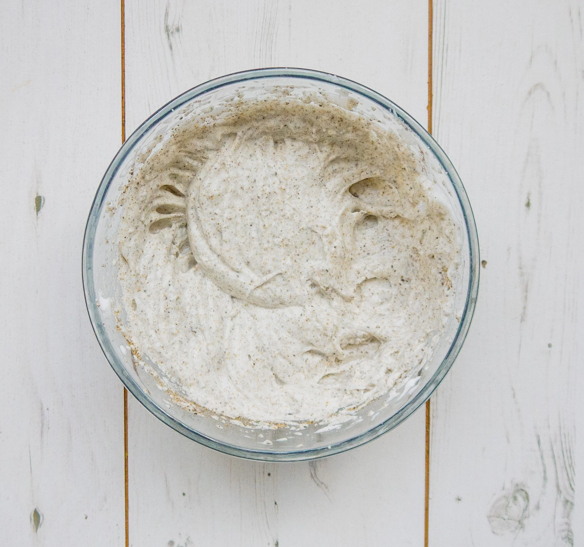 Whipped egg whites with chia seeds