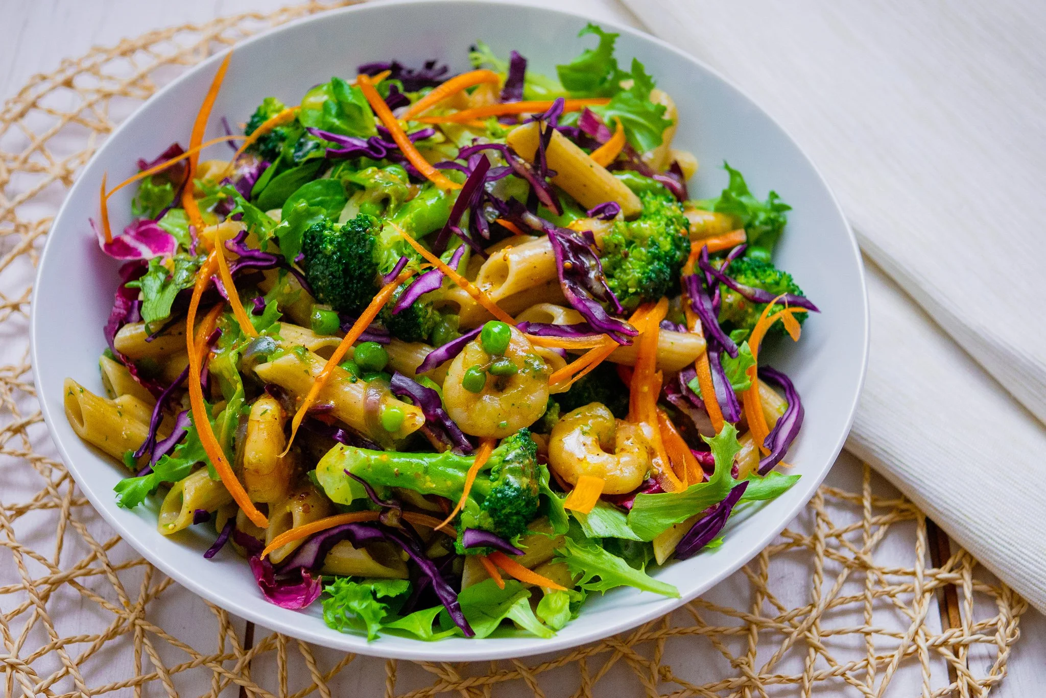 prawn pasta salad by the intolerance friendly kitchen