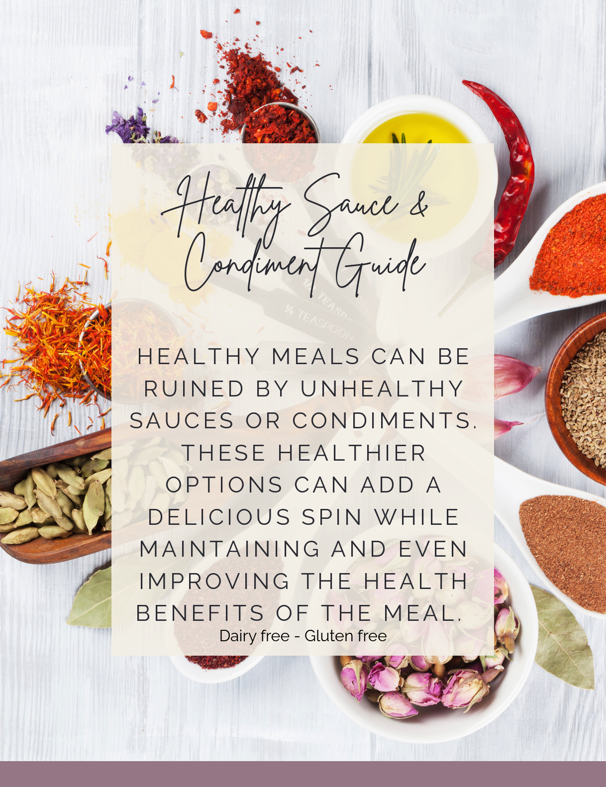 Healthy Sauce & Condiment Guide