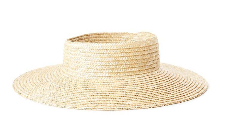 Brixton Joanna Straw Visor