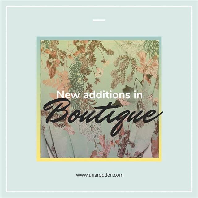 More new items added over in our online boutique #unarodden #belfastfashion #shoplocal #newstyle