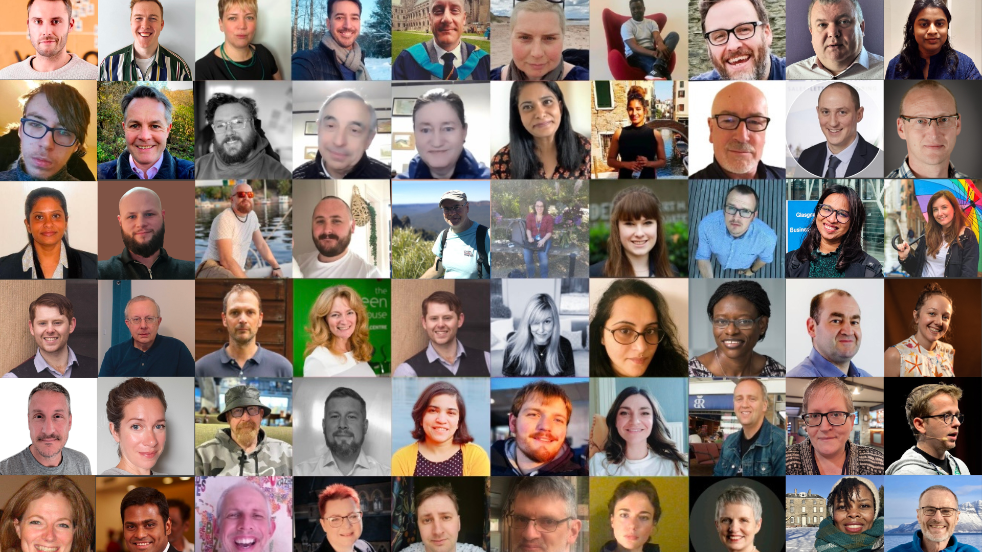 Scottish Tech Army volunteer collage
