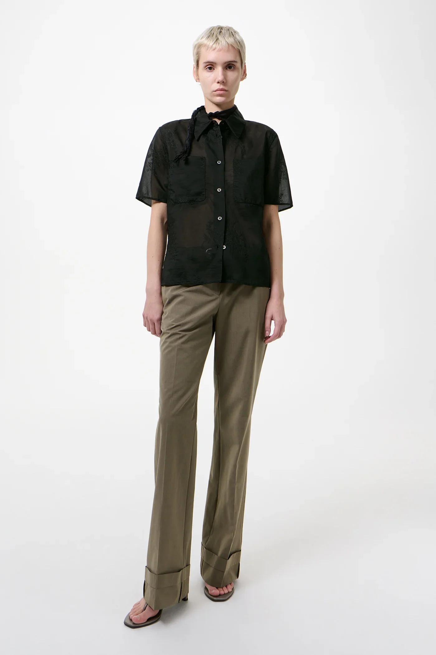 Our Legacy - X-Ray Shirt - Noir Bloom Ethereal Veil