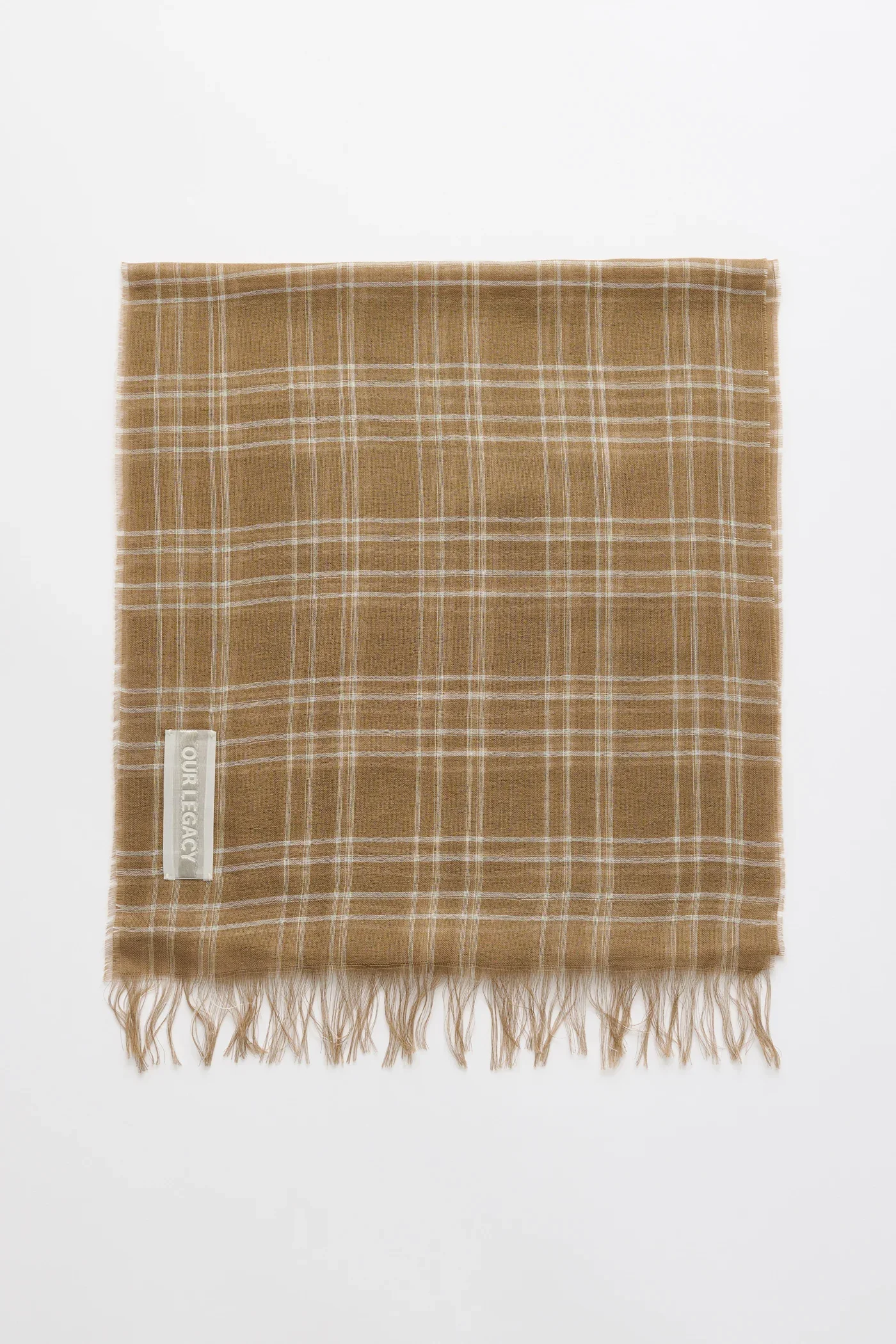 Our Legacy - Cottage Scarf - Walnut Grid Sparse Tencel
