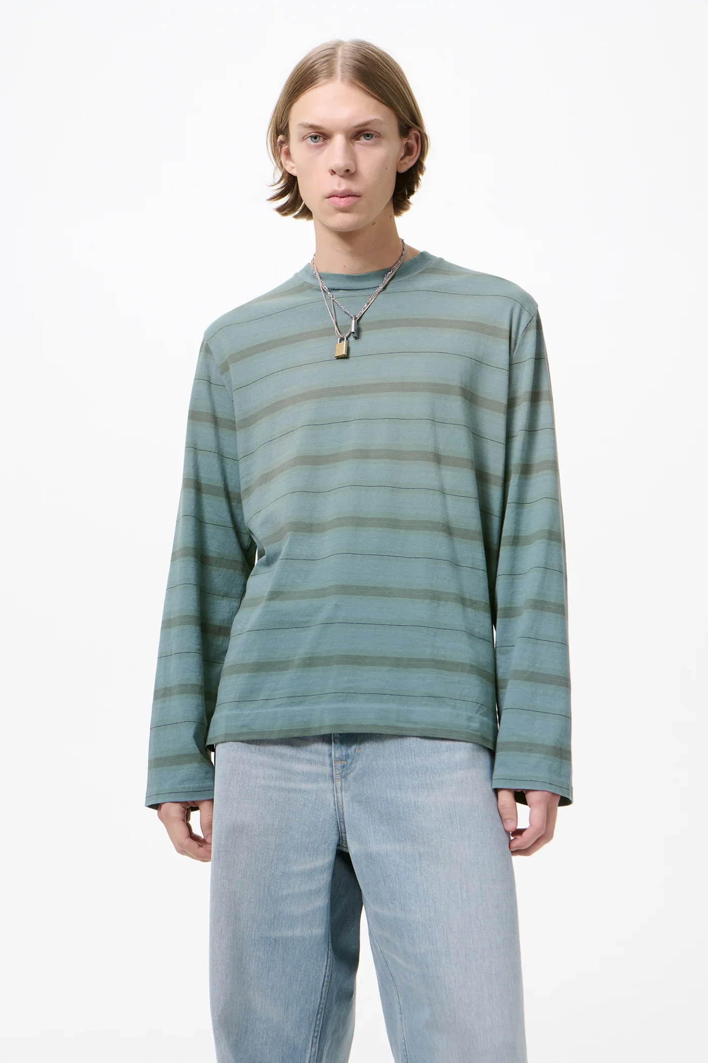 Our Legacy - Box Longsleeve - Spray Fade Ghost Stripe