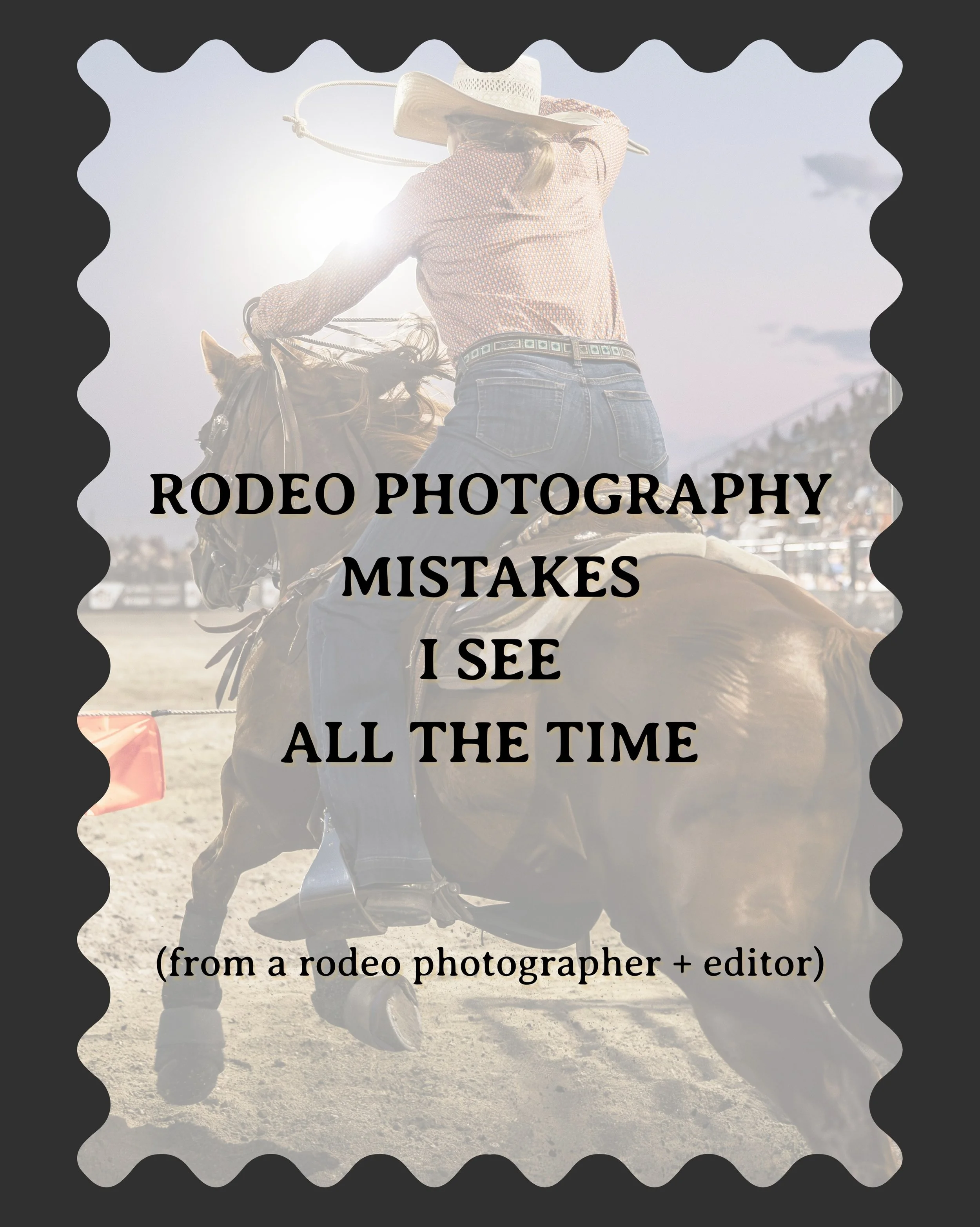 Rodeo photographers, this one&rsquo;s for you. 

I&rsquo;ve learned plenty of these lessons along the way. Save this for your next rodeo + tell me what you&rsquo;d add to the list. ⬇

#rodeophotography #professionalrodeophotographer #photographingrod