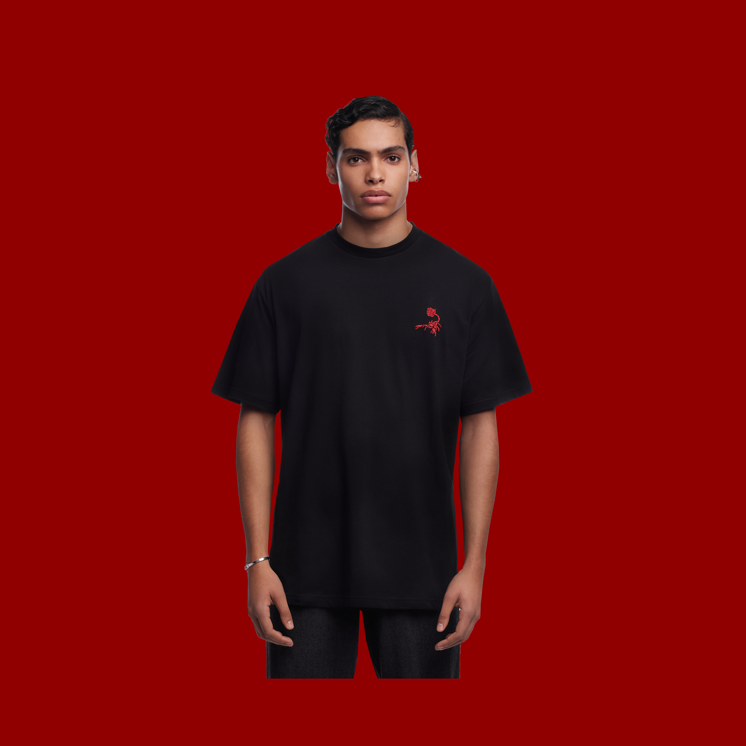red t shirt guy