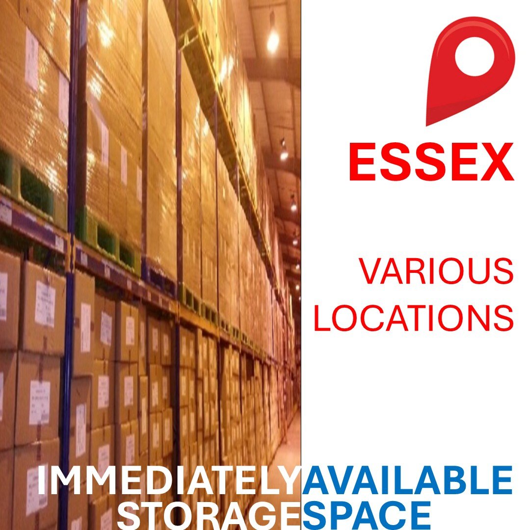 💡IMMEDIATELY AVAILABLE STORAGE SPACE📍ESSEX (VARIOUS LOCATIONS)