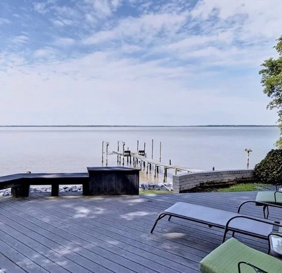 Site visit to a potential house renovation on the James River. Who wouldn&rsquo;t want to spend the dog days of summer here!