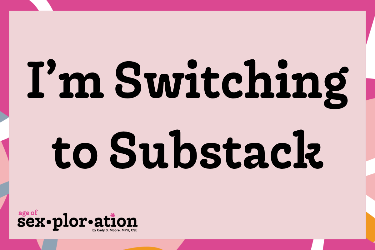 Moving to Substack: A New Chapter for Uncensored Sex Education