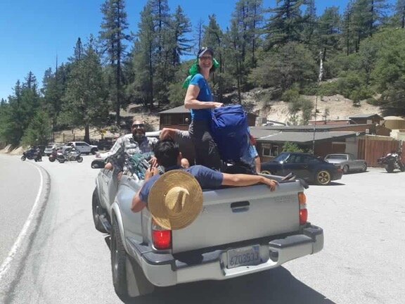 Hitch hiking on the PCT
