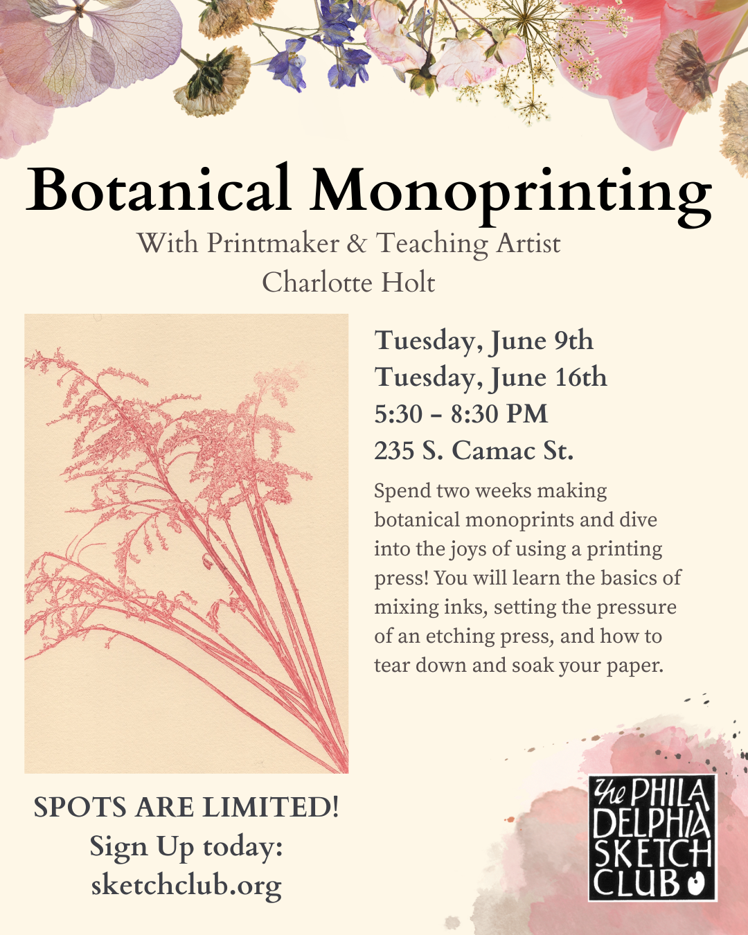 Botanical Monoprinting