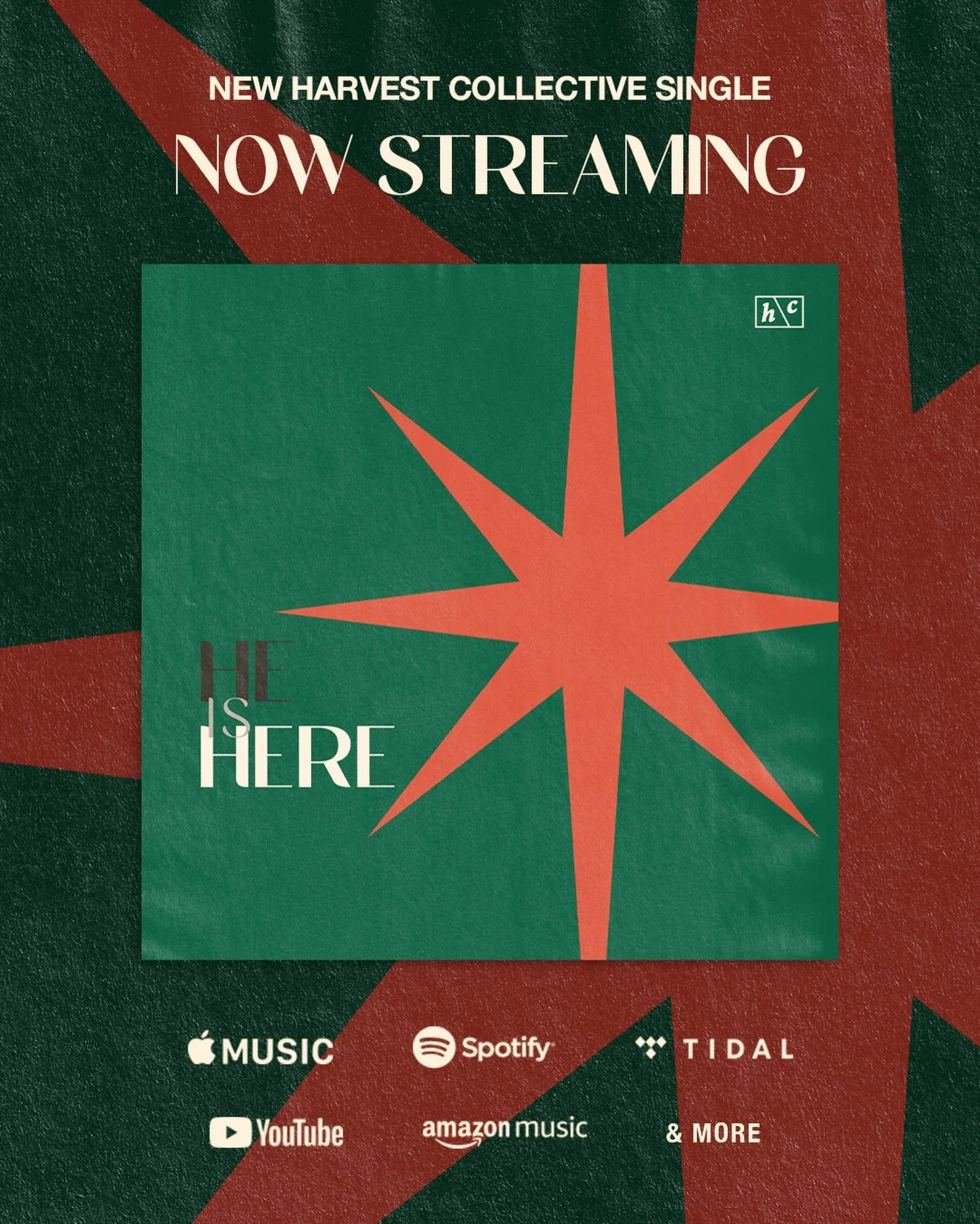 &ldquo;He Is Here&rdquo; is out now wherever you listen to music. This is the first single off of our upcoming advent project &ldquo;Down From The Throne Eternal.&rdquo; It tells the story of redemption &mdash; how the Lion of Judah stepped into our 