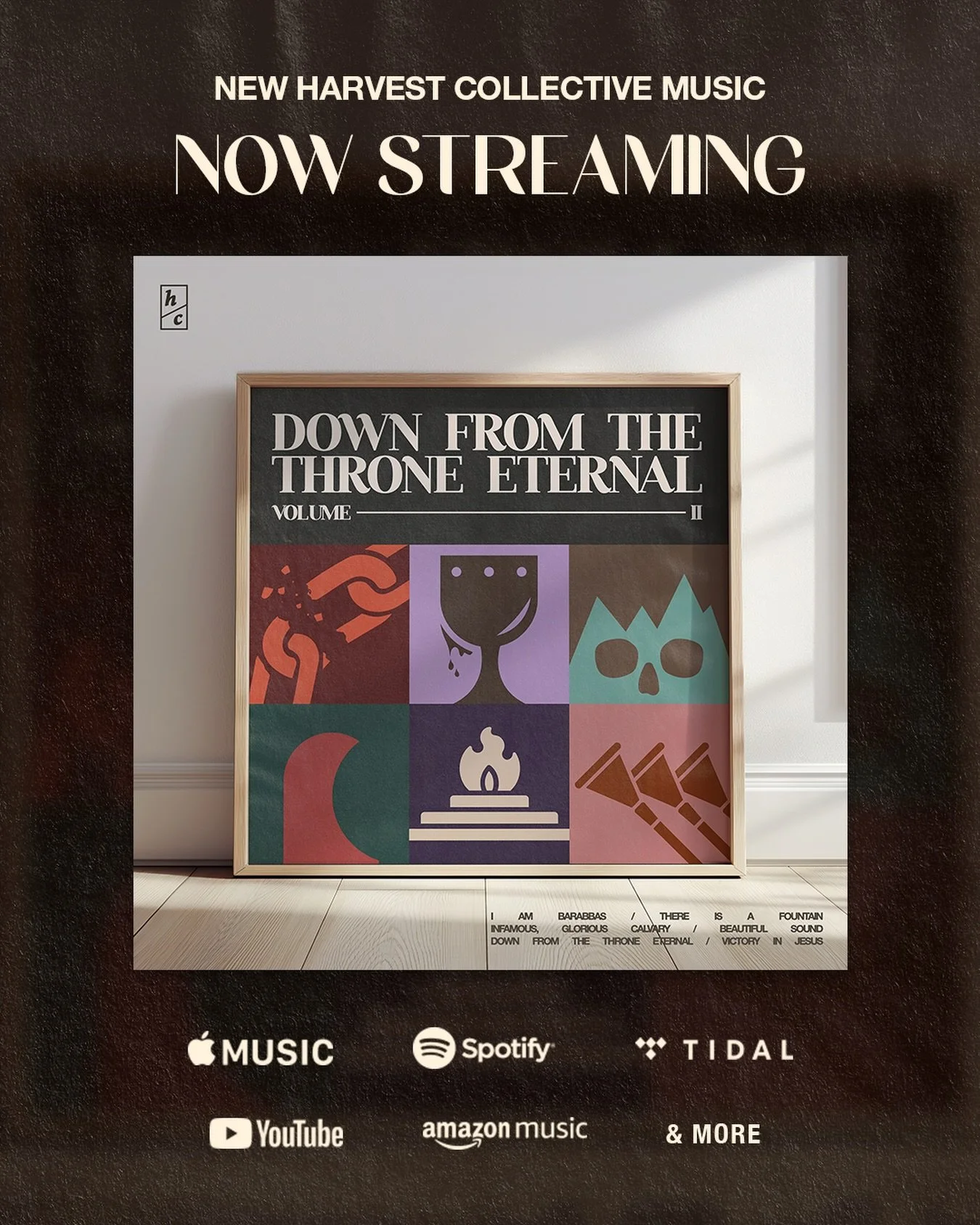 What&rsquo;s your favorite song on Volume II?👀 if you missed it, you can listen on all streaming platforms. 

#harvestcollective #downfromthethroneeternal