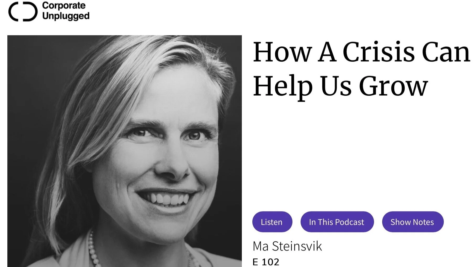 How A Crisis Can Help Us Grow / Ma Steinsvik